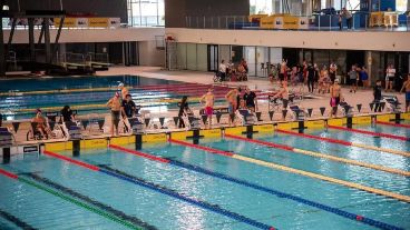 La pileta del parque olímpico en Buenos Aires, donde ocurrió el trágico accidente.