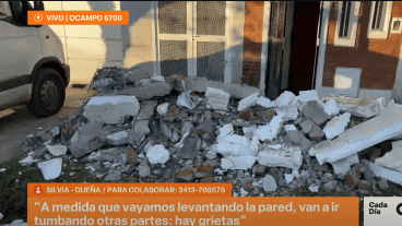 Así quedó el frente de la propiedad.