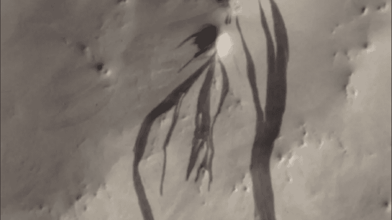 El viento y el polvo podrían ser los responsables de estas líneas.