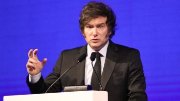 El presidente este martes en el Centro de Convenciones de Buenos Aires.