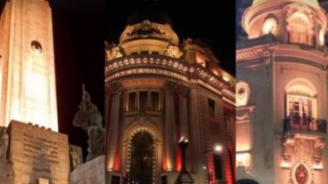 El Monumento, la Bolsa de Comercio y el Concejo se iluminaron de naranja en mayo del año pasado y volverán a hacerlo este 30.