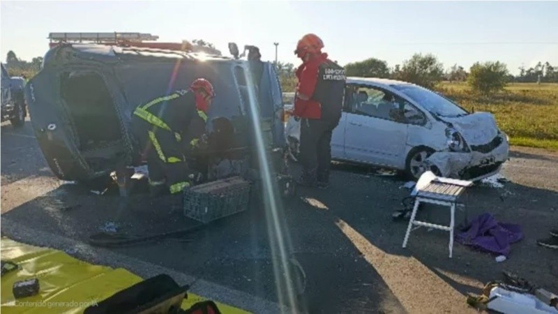 El choque en la autopista