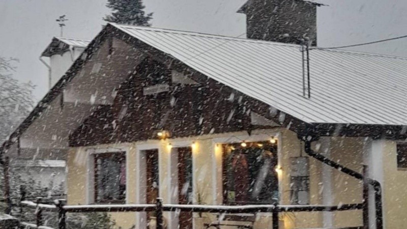 Nieve en las Altas Cumbres cordobesas.