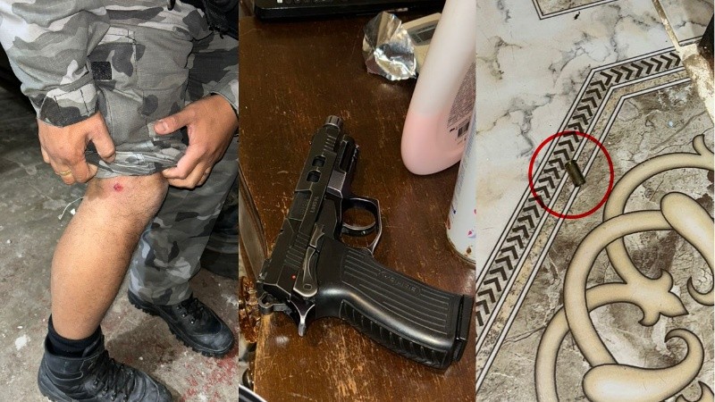 El presunto agresor y un cómplice terminaron aprehendidos.