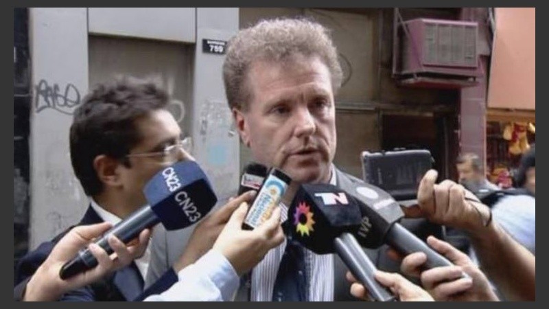 Milman dejó algunos conceptos a la prensa desde Comodoro Py.