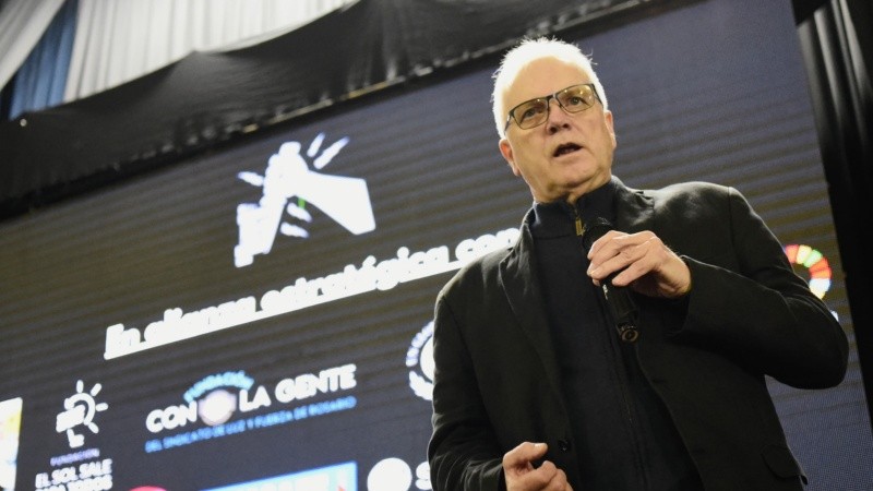 El secretario general del Sindicato de Luz y Fuerza de Rosario, Alberto Botto