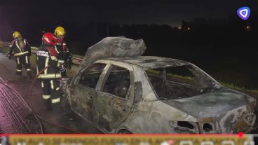 Tuvieron que intervenir los bomberos de Capitán Bermúdez.