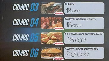 Tres empanadas por 18 mil pesos, muy por arriba de los 48 mil la docena que mencionó Darín.