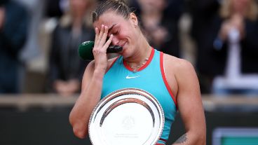 "Volveré y seré más fuerte", dijo Sabalenka al cerrar su parlamento.