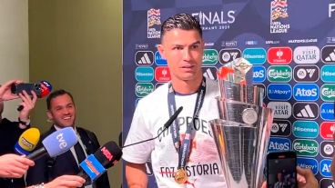 En la zona de prensa no pudo escapar ante la pregunta de su posible llegada al River de Gallardo.