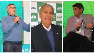 Luis Mogni (Somera), José Luis Nardi (AFA) y Ignacio Moyano Córdoba (Dunham Trimmer)