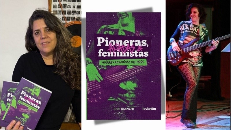 Florencia Bianchi (izquierda), la tapa de su libro y Paula Crocci, una de sus entrevistadas (derecha).