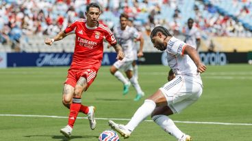 Di María acumula 254 minutos con el Benfica en el Mundial de Clubes: hizo tres goles, todos de penal.