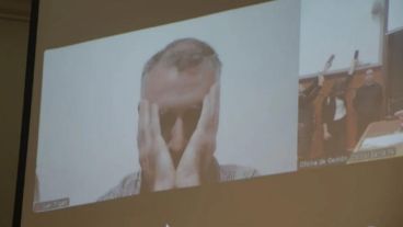 El momento de la lectura del fallo de segunda instancia que condenó a Trigatti.