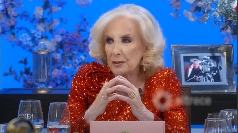 La conductora y actriz Mirtha Legrand.