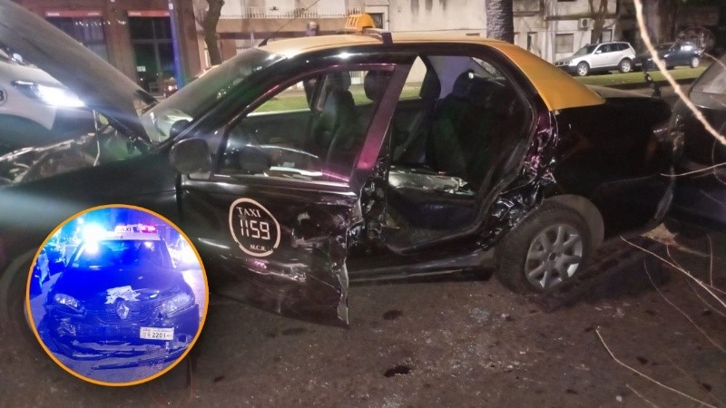 Tras el impacto, ambas ocupantes del Siena quedaron atrapadas en el vehículo, por lo que se requirió la intervención de Bomberos Zapadores para rescatarlas..