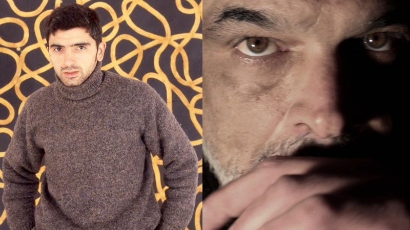 El artista Marcelo Villegas y el ensayista Gustavo Galuppo Alives.