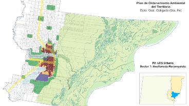 Jaaukanigás de verde claro y el resto de las zonas reguladas: planos que forman parte del trabajo hecho en General Obligado.
