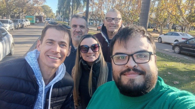 Kike Blúa y sus compañeros de lista, vencedores en Casilda.