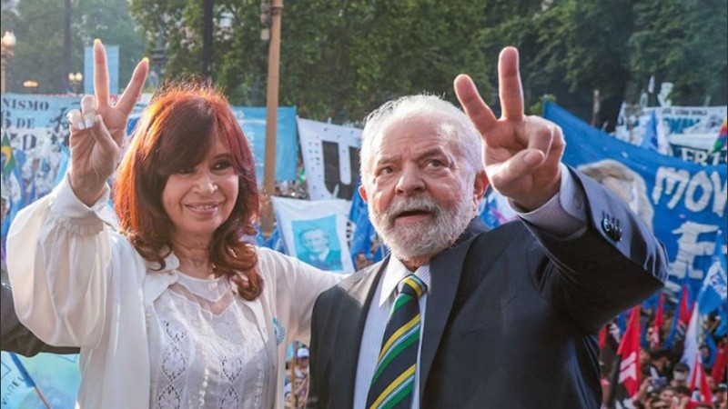Cristina Kirchner y Luiz Inácio Lula da Silva.