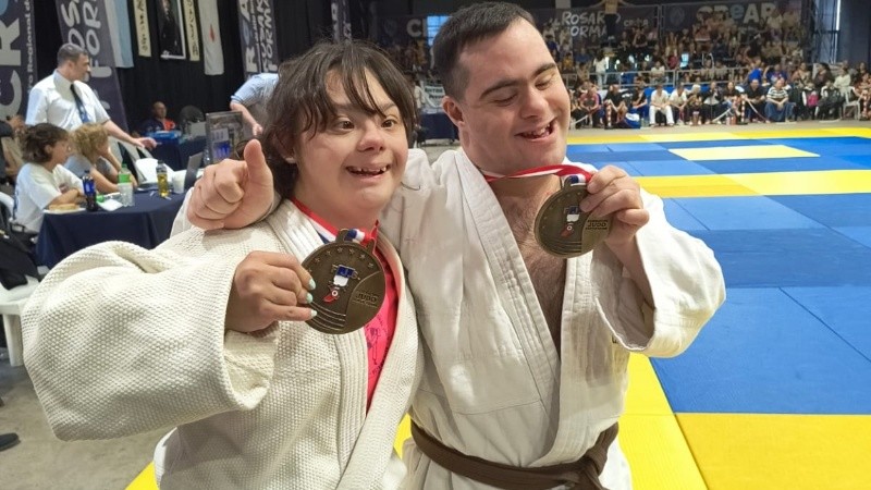 Lourdes y Julián participarán del Sudamericano de Judo Inclusivo.