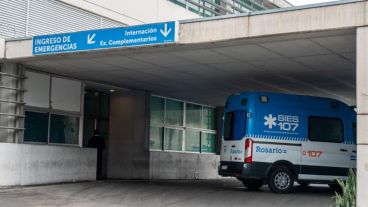 El ingreso a la guardia del Heca.