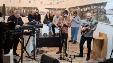 Lito Vitale, Víctor Carrión y Mariano Delgado.