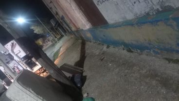 El sitio donde fue atacado mortalmente Mateo, de 16 años.