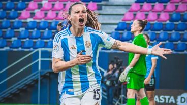 Bonsegundo marcó el primer gol de Argentina en la Copa América.