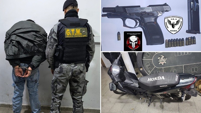 Una entradera en zona oeste terminó con un ladrón detenido, otro prófugo y un arma secuestrada.