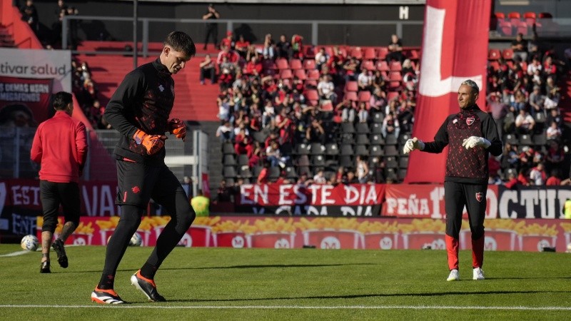 Navas junto a Barlasina en la previa del partido. Keylor no fue ni al banco.