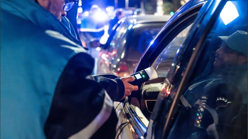 Imagen de archivo de un control de alcoholemia.