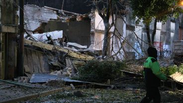 Tras la explosión, el laboratorio se derrumbó quedando reducido a escombros.