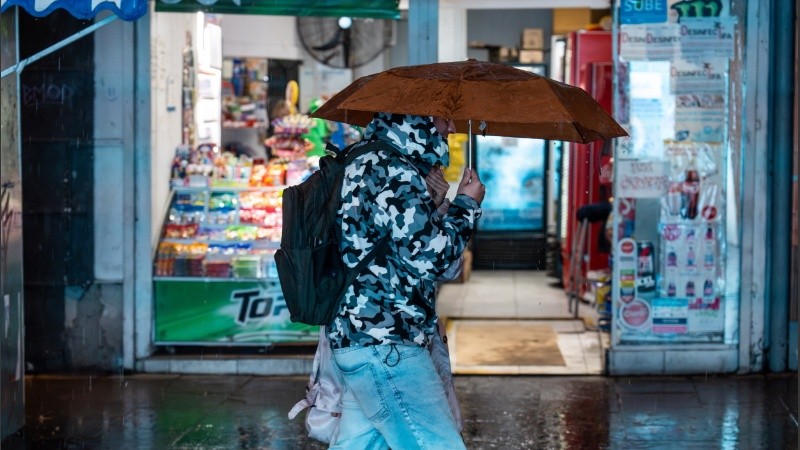 Imagen de archivo de un día frío y lluvioso.