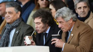 Milei en la Rural durante la edición de 2024.