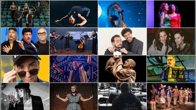 Un resumen de la agenda de recitales y funciones teatrales en Rosario.