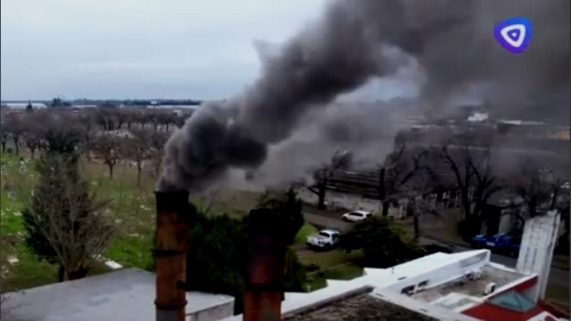 Captura de pantalla de la quema de la droga incautada en La Piedad.