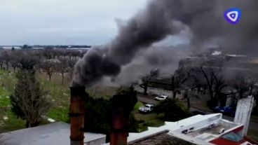 Captura de pantalla de la quema de la droga incautada en La Piedad.