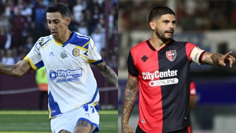Ángel Di María y Éver Banega, los máximos referentes de los planteles de Central y Newell's.