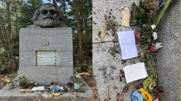 El usuario registró varias imágenes de la tumba y las compartió en X, y luego se hizo viral en otras redes.