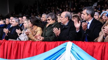 El Jefe de Gabinete en el palco de la inauguración de la 137° Exposición Rural.