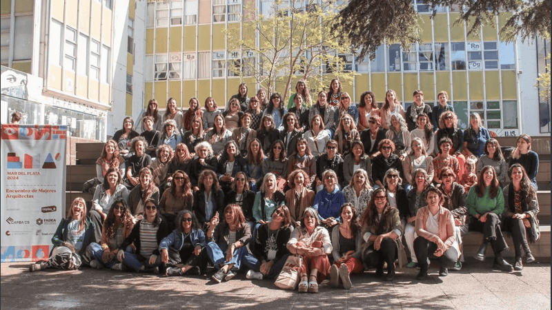 Algunas de las participantes del encuentro de arquitectas realizado el año pasado en Mar del Plata.