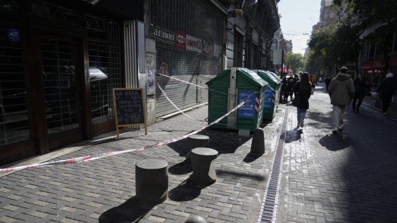 La Policía perimetró la escena para secuestrar los casquillos.