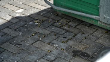 La Policía perimetró la escena para secuestrar los casquillos.