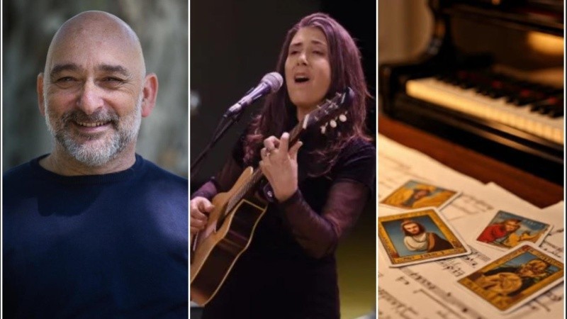 La cantautora Sandra Corizzo y al periodista Damián Schwarzstein