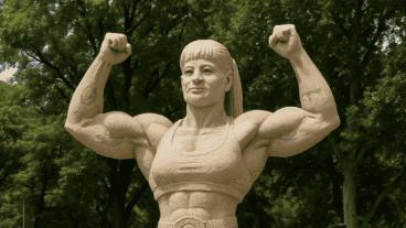 Estatua de Oliveras en Jujuy, donde nació la campeona del boxeo.