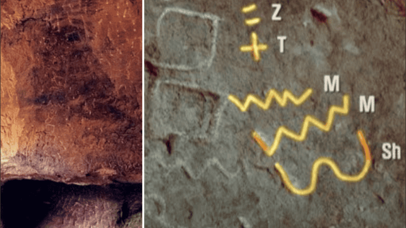 La inscripción data de alrededor del año 1800 a.C.