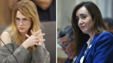 La diputada Lilia Lemoine y la vicepresidenta Victoria Villarruel.