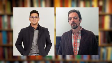 El biólogo Fabricio Ballarini y el lingüista Pablo Bonnin, autores de "No sos vos, soy yo"