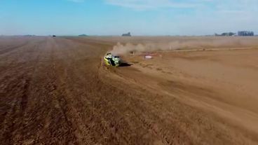 Así quedó el auto de las hermanas Scicolone tras el vuelco.